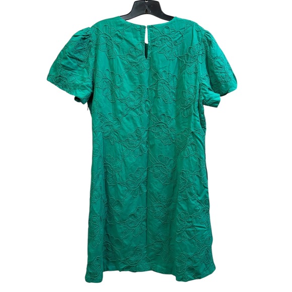 J.Crew‎ Eyelet Puff Sleeve Mini Dress Dublin Green Size 18 NWT (CI022) - Picture 4 of 9